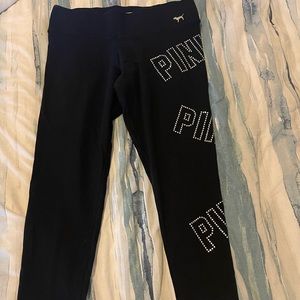 Victoria secret pink bling yoga leggings